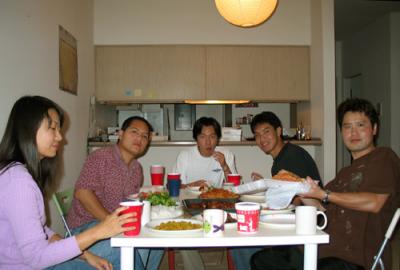 Dinner in JinDae's place