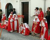 Relaxing during the procession