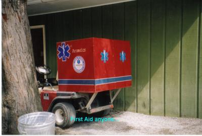 Medic cart at Knoebels Amusement Park