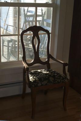 Chairs at the Craftsbury Library.