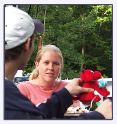 Marsey & Thursty with Red Dog