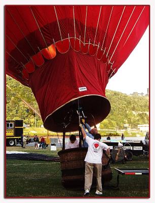...then let  go and we're airborne! (balloon)