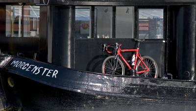 Red bicycle