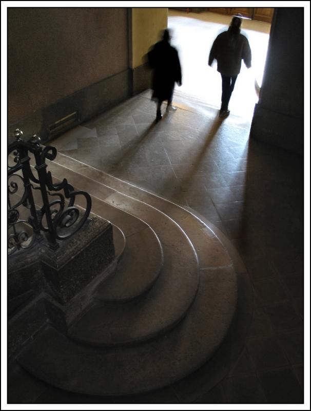 stair and shadow