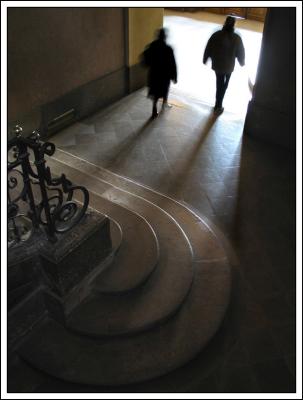 stair and shadow