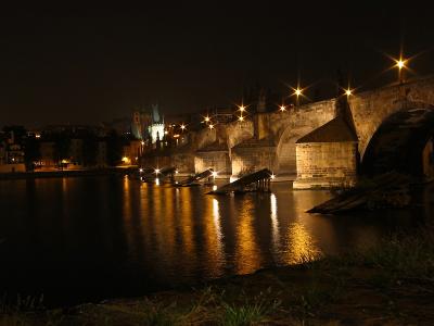 Charles Bridge at night, Prague