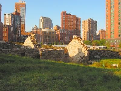 The new Irish Hunger Memorial in downtown Manhattan