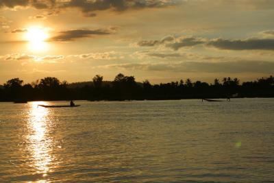 Sunset on the Mekong