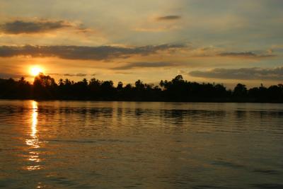 Sunset on the Mekong