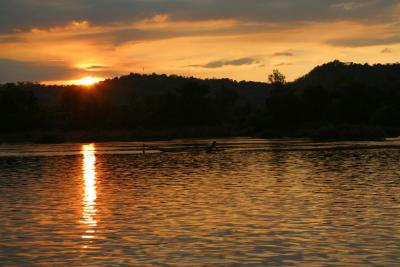 Sunset on the Mekong