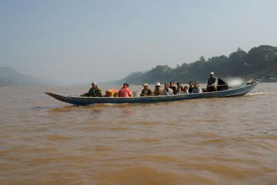 Ferry cross the Mekong