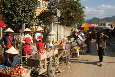 At the market