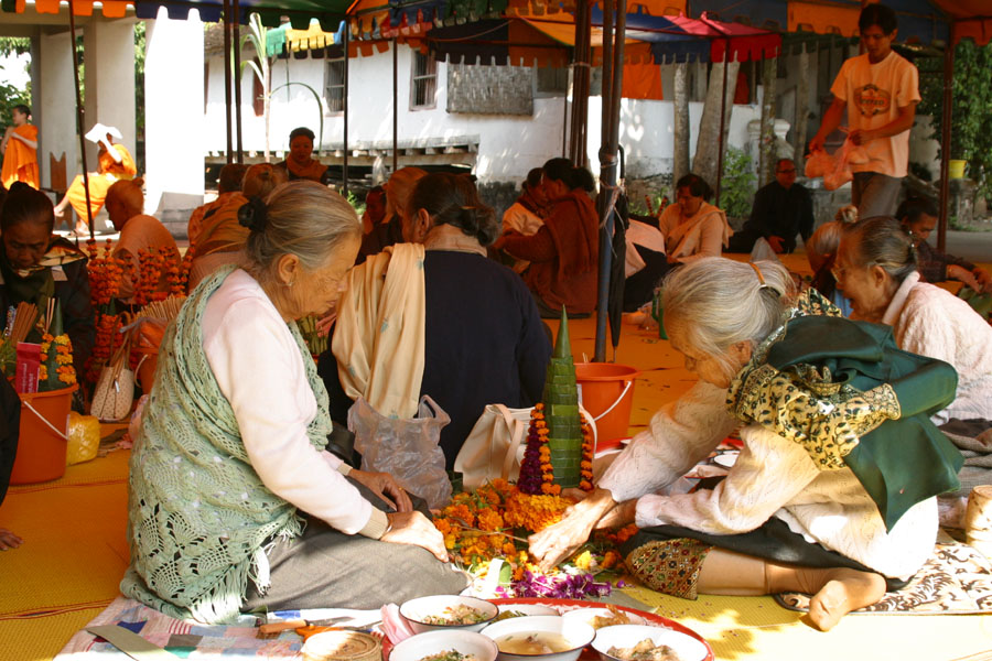 Preparing for the ceremony