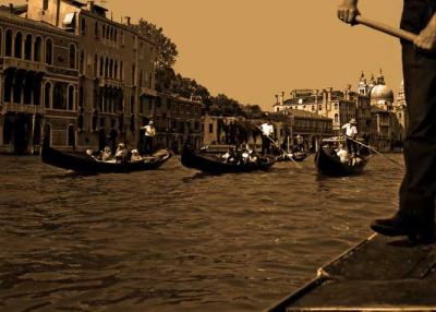 Off to the Gondola Races - Venice