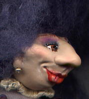 Purple face detail