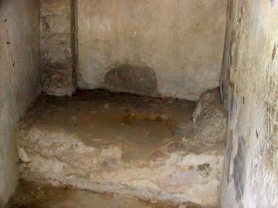 Pompeii - Stone bed and pillow in the Lupanar (brothel). Owners didn't want customers getting too comfortable and lingering.