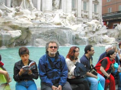 Richard at Trevi Fountain