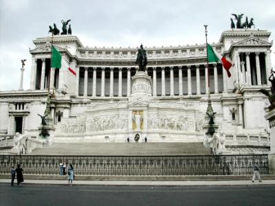 Victor Emmanuel Monument. Inaugurated in the 1920's in honor of Victor Emmanuel II, the first king of a unified Italy in 1861.