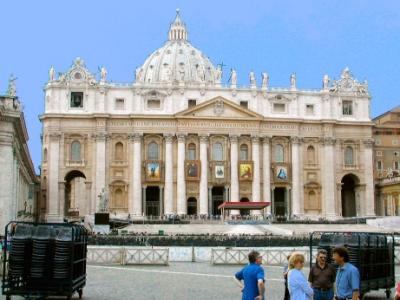 St. Peter's Basilica - Vatican: High Renaissance & Baroque styles. Took more than a century to build, starting in early 1500's.