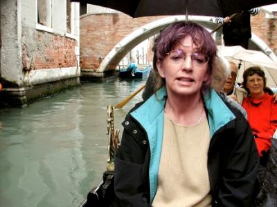 Judy on a gondola