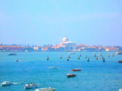 Canale di San Marco. In the background: San Giorgio Maggiore - built in the late 1500s.