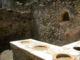 Pompeii - A masonry counter in a restaurant