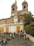 The Spanish Steps - upper part. The Spanish Steps were built in the 1720s.