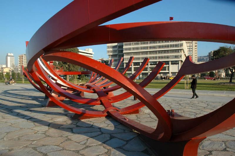 Izmir along sea front