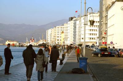 Izmir along sea front