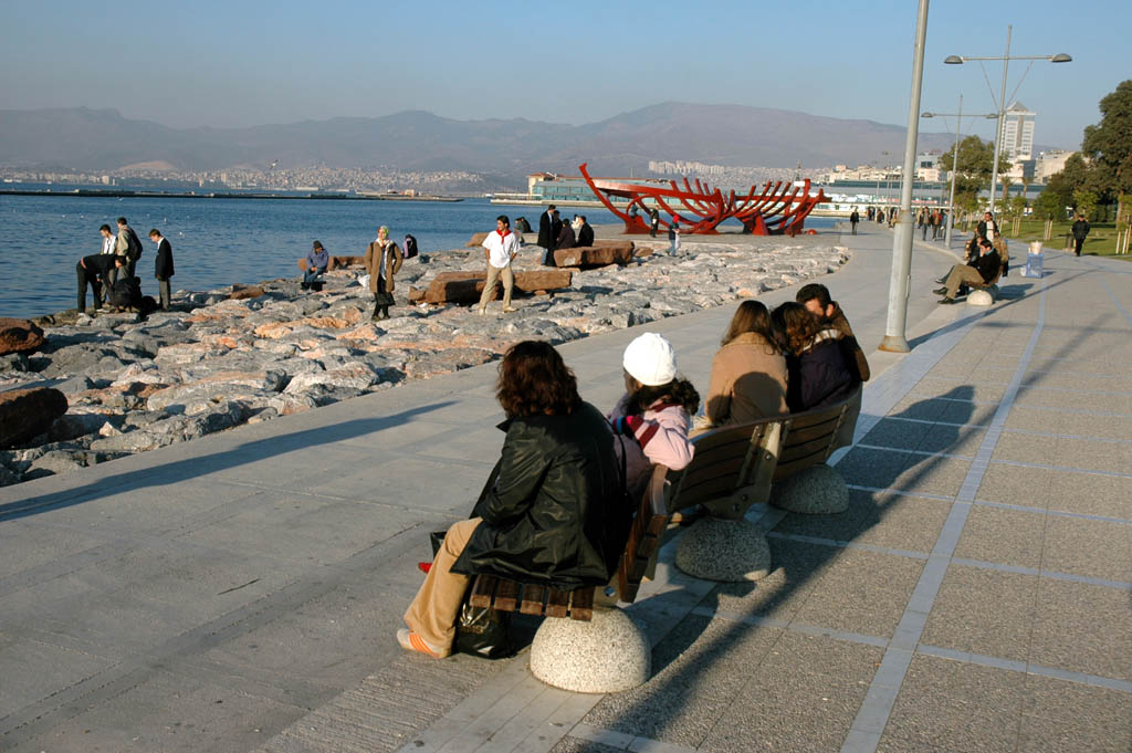 Izmir along sea front