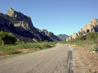 Road into Cave Creek Canyon...