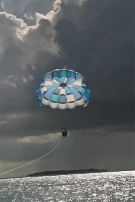 Parasailing in the Caribbean