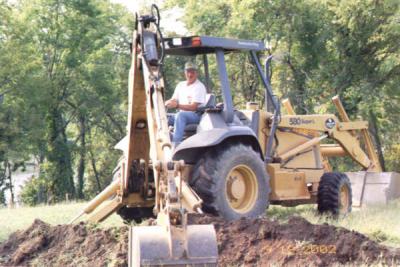 Digging the foundation