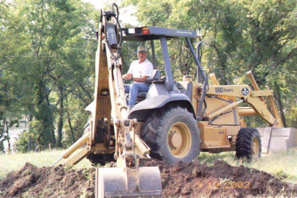 Digging the foundation
