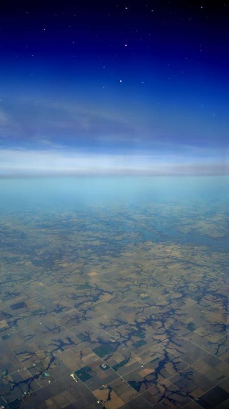 Aerial view south-west of Chicago