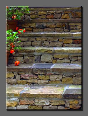 Stacked Stone Stairs