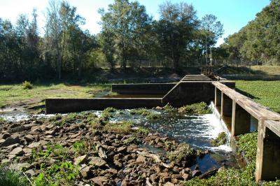 Spillway outflow