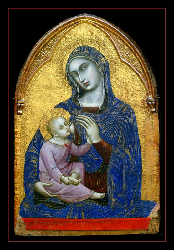 La Vierge et l Enfant  (1370) par Barnaba da MODENA