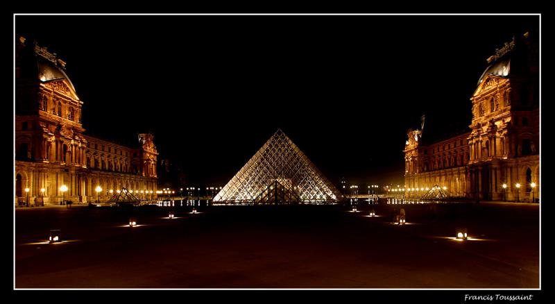The Louvre at midnight