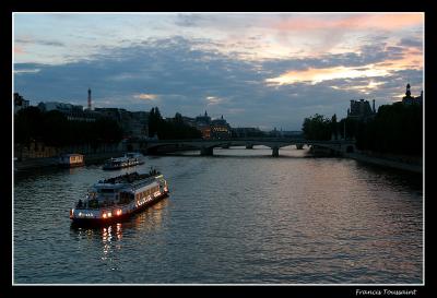 La Seine at sunset