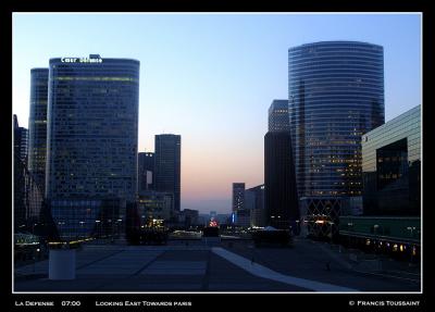 Sunrise at La Defense