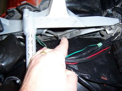 I also needed to block off the right side between the saddlebag and fender
