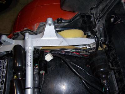 I also had to block the other side of the right frame rail