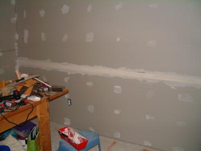First seam taped
