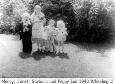 Nancy, Janet, Barbara, Peggy Lou : 1943