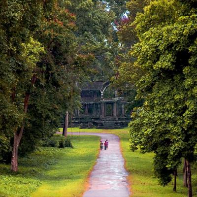 Path between ruins