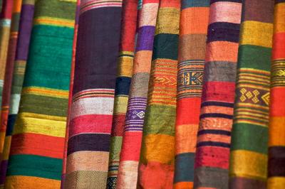 Cambodian silk shawls