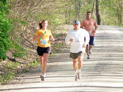 Terry and Stephanie at end of first leg