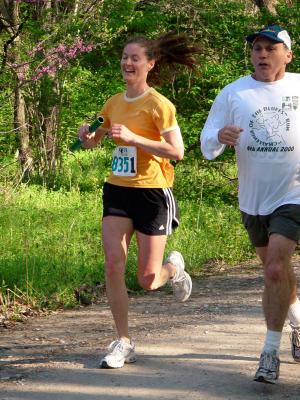 Terry and Stephanie at end of first leg