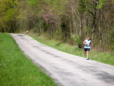 Janna running the 7th leg